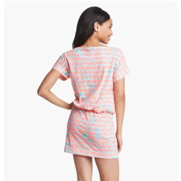 Lilly Pulitzer Pullover Carmine Dress Women's Size Small Multi Make a Splash Str - Picture 2 of 9